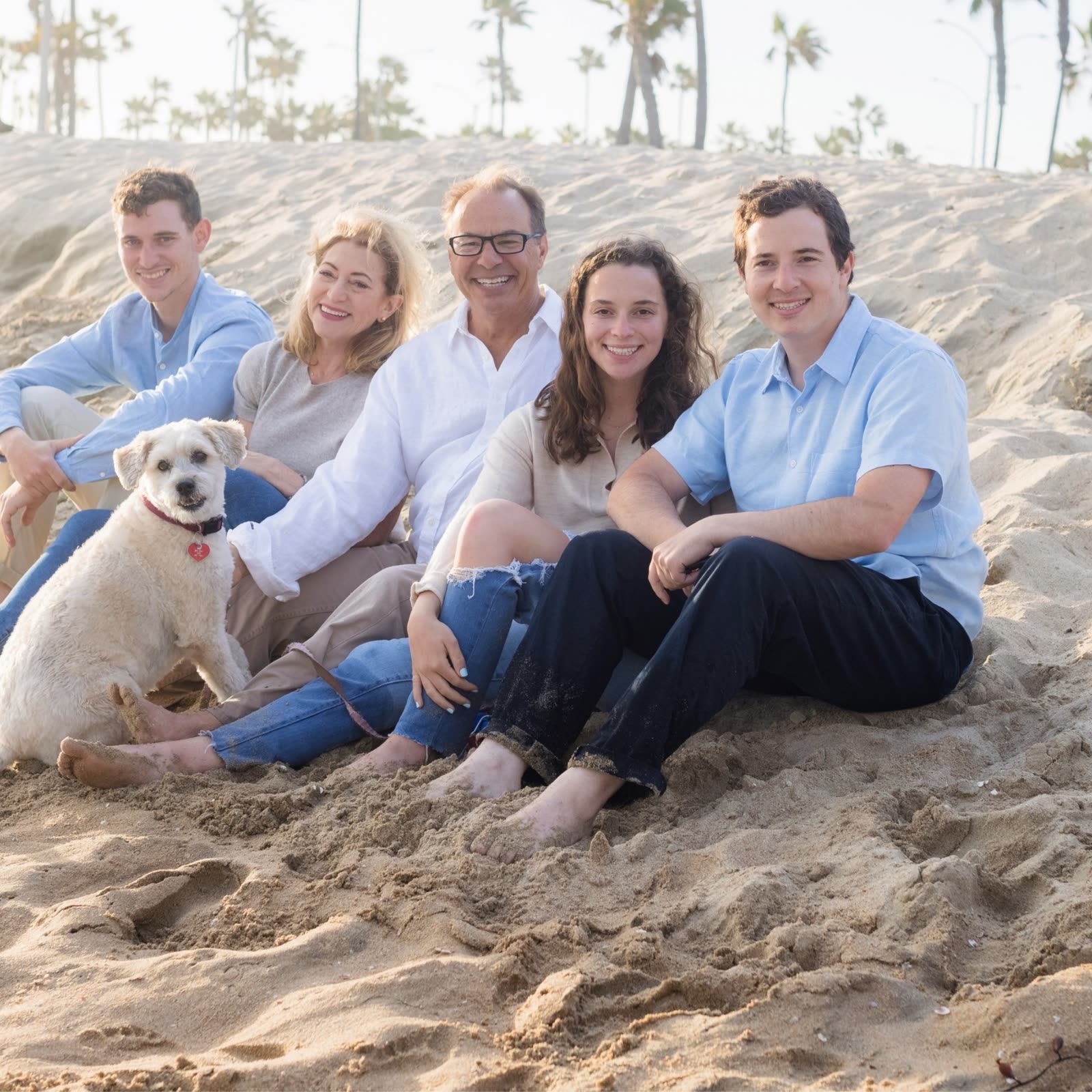 Family portrait photographed in Newport Beach